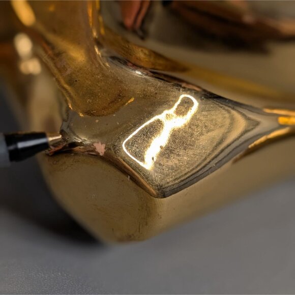 Jaru 1976 Gold Ceramic Lovers Sculpture - Picture 13 of 16